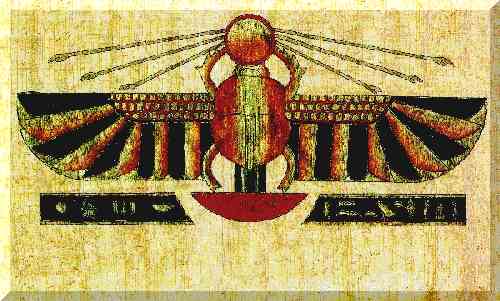 Khephra rolling the Sun across the sky